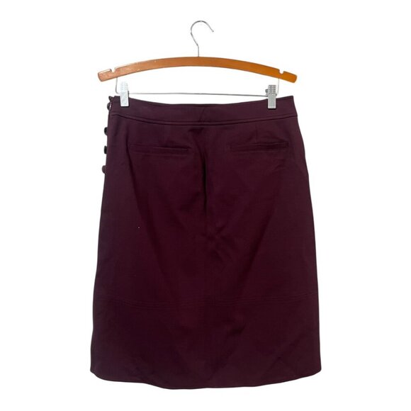 Liz Claiborne A Line Skirt Women's Size 4 & 6 Wine Purple Burgundy Brand New - Picture 2 of 6